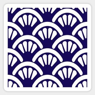 Blue Batik Fans Sticker